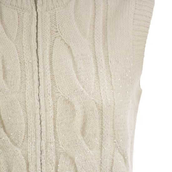 Peserico PESERICO Women Vests S99647F05 WHITE Size M / US 6-8 / IT 42-44 - 4 Thumbnail