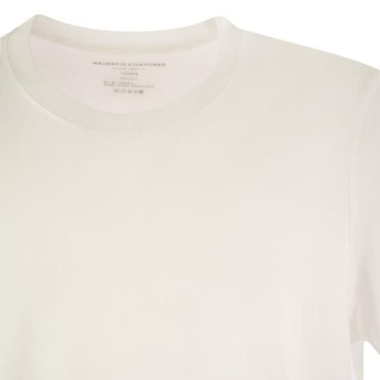 MAJESTIC FILATURES MAJESTIC FILATURES Men T-Shirts S24M296 HTS216 WHITE Size US S / EU 44-46 / 1 - 4 Thumbnail