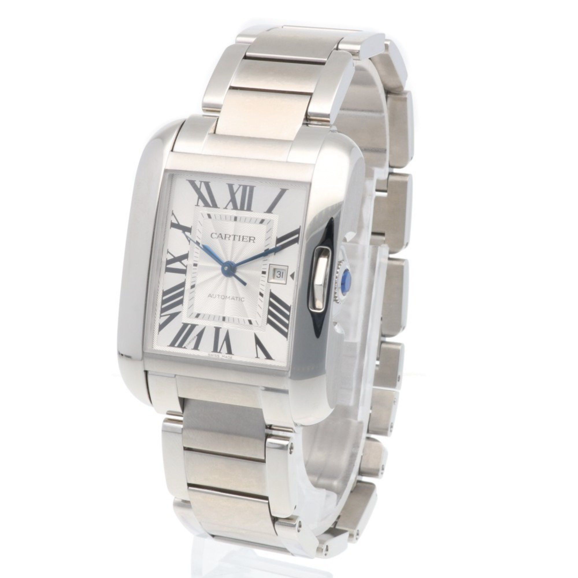 Cartier Cartier Tank Anglaise Watch, Stainless Steel 3511, Automatic, Men's, CARTIER, Overhauled Size ONE SIZE - 3 Thumbnail