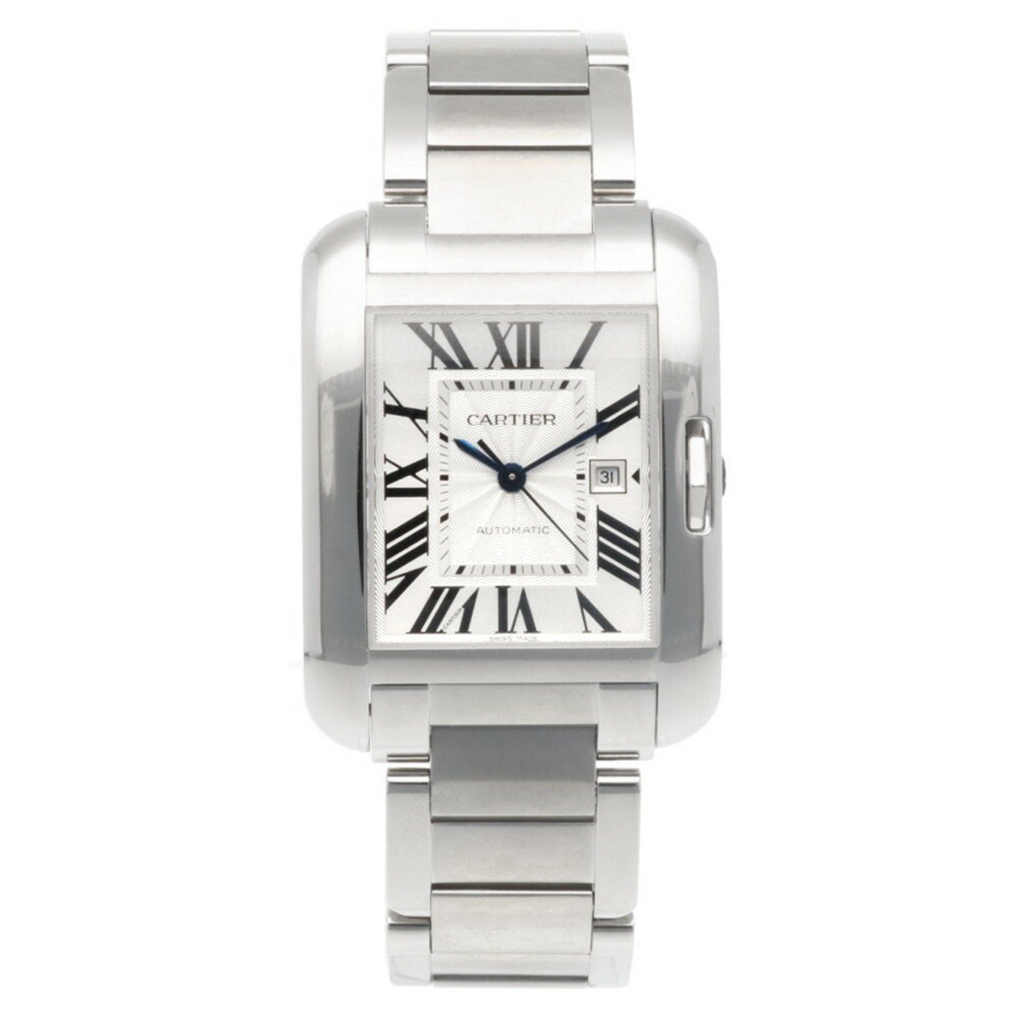 Cartier Cartier Tank Anglaise Watch, Stainless Steel 3511, Automatic, Men's, CARTIER, Overhauled Size ONE SIZE - 7 Thumbnail
