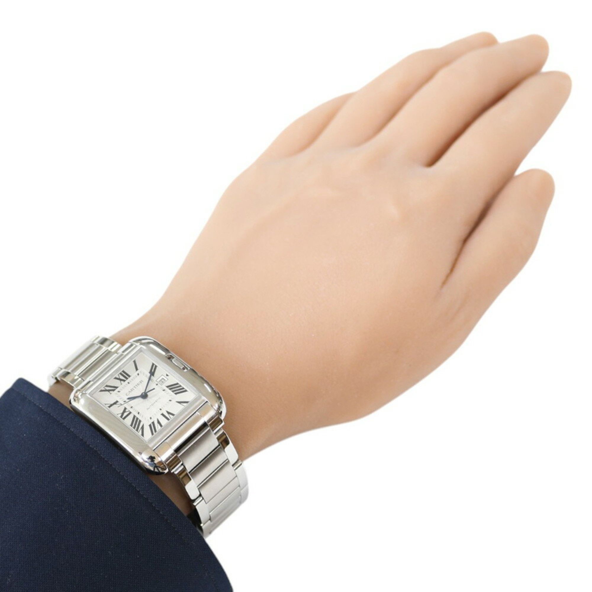 Cartier Cartier Tank Anglaise Watch, Stainless Steel 3511, Automatic, Men's, CARTIER, Overhauled Size ONE SIZE - 2 Thumbnail