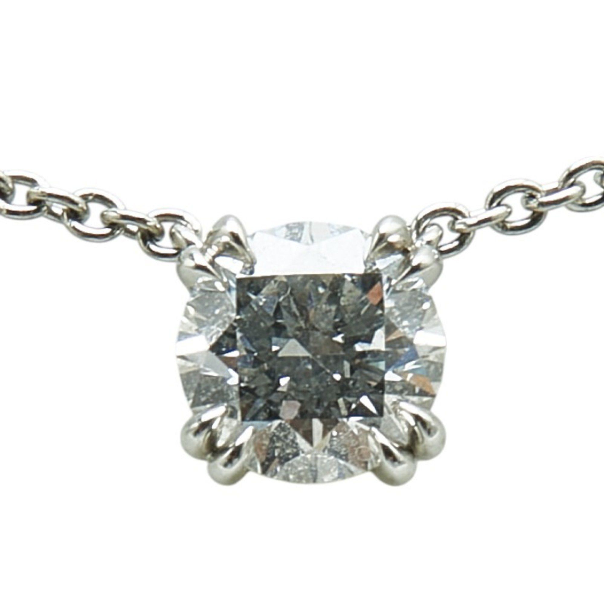 Harry Winston Harry Winston Round Cut Solitaire Necklace PIDPRD005SI Pt950 Platinum Women's HARRY WINSTON Size ONE SIZE - 2 Thumbnail