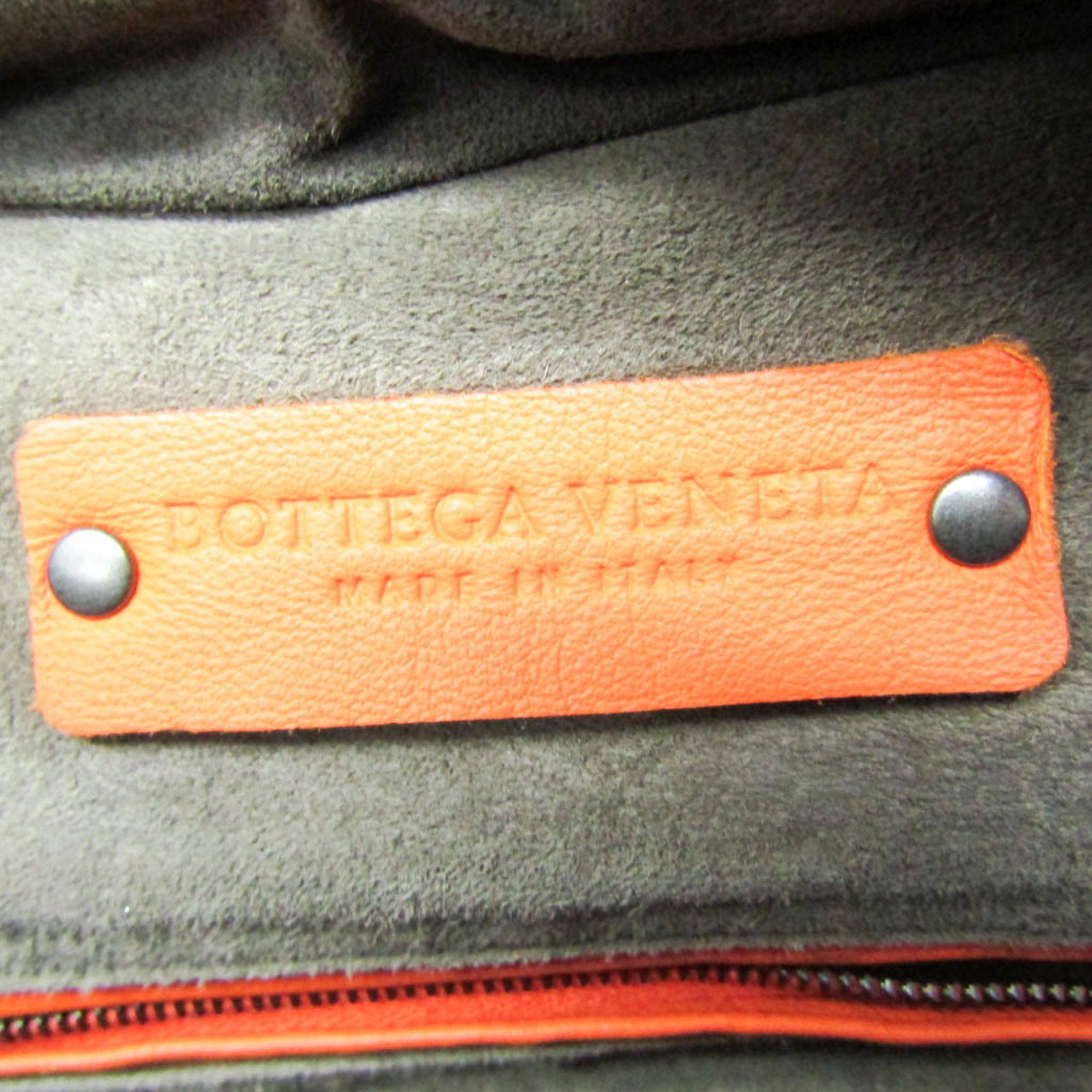 Bottega Veneta Intrecciato Orange Leather Handbag (Pre-Owned) Size ONE SIZE - 11 Thumbnail