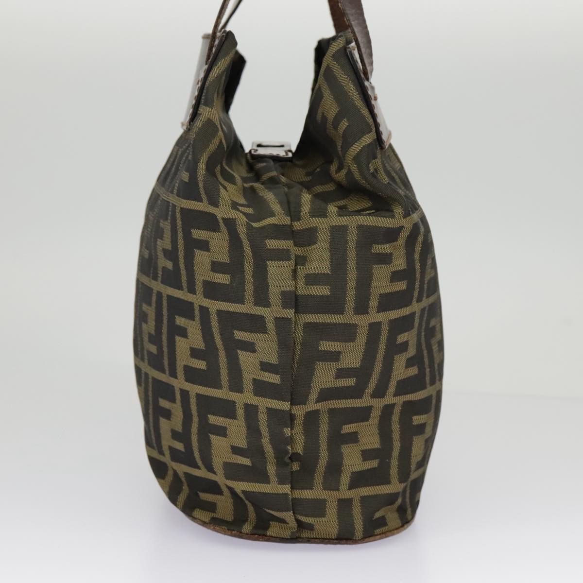 Fendi Roll Bag Khaki Canvas Handbag (Pre-Owned) Size ONE SIZE - 4 Thumbnail