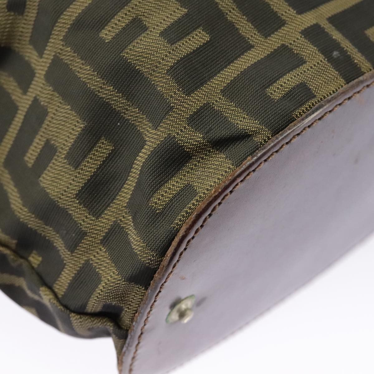 Fendi Roll Bag Khaki Canvas Handbag (Pre-Owned) Size ONE SIZE - 10 Thumbnail