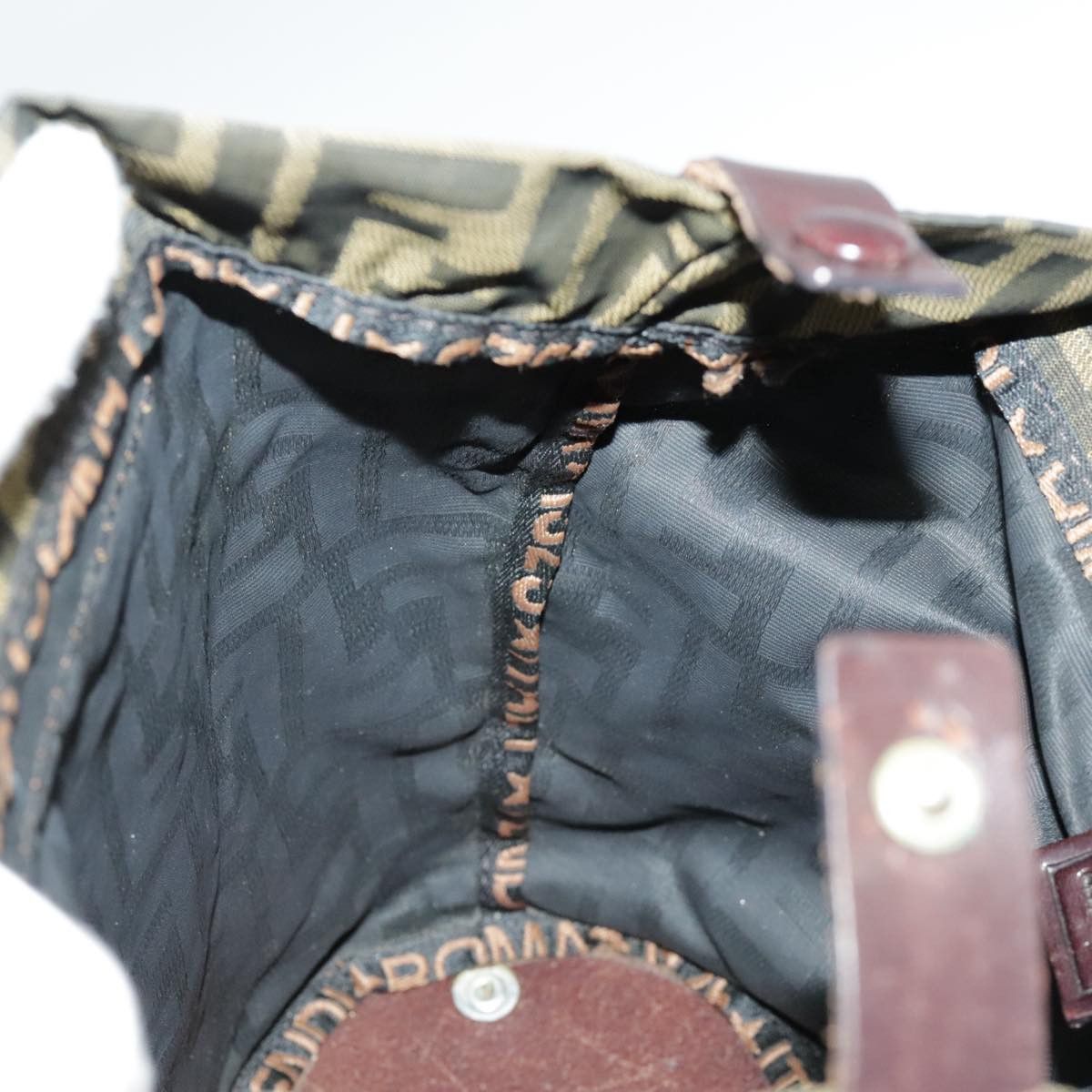 Fendi Roll Bag Khaki Canvas Handbag (Pre-Owned) Size ONE SIZE - 16 Thumbnail