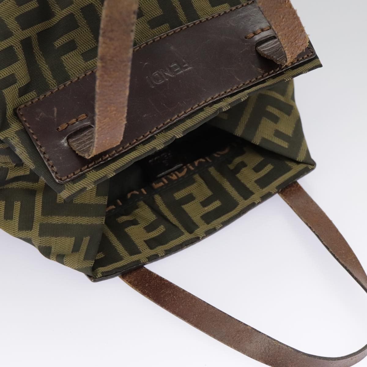 Fendi Roll Bag Khaki Canvas Handbag (Pre-Owned) Size ONE SIZE - 5 Thumbnail