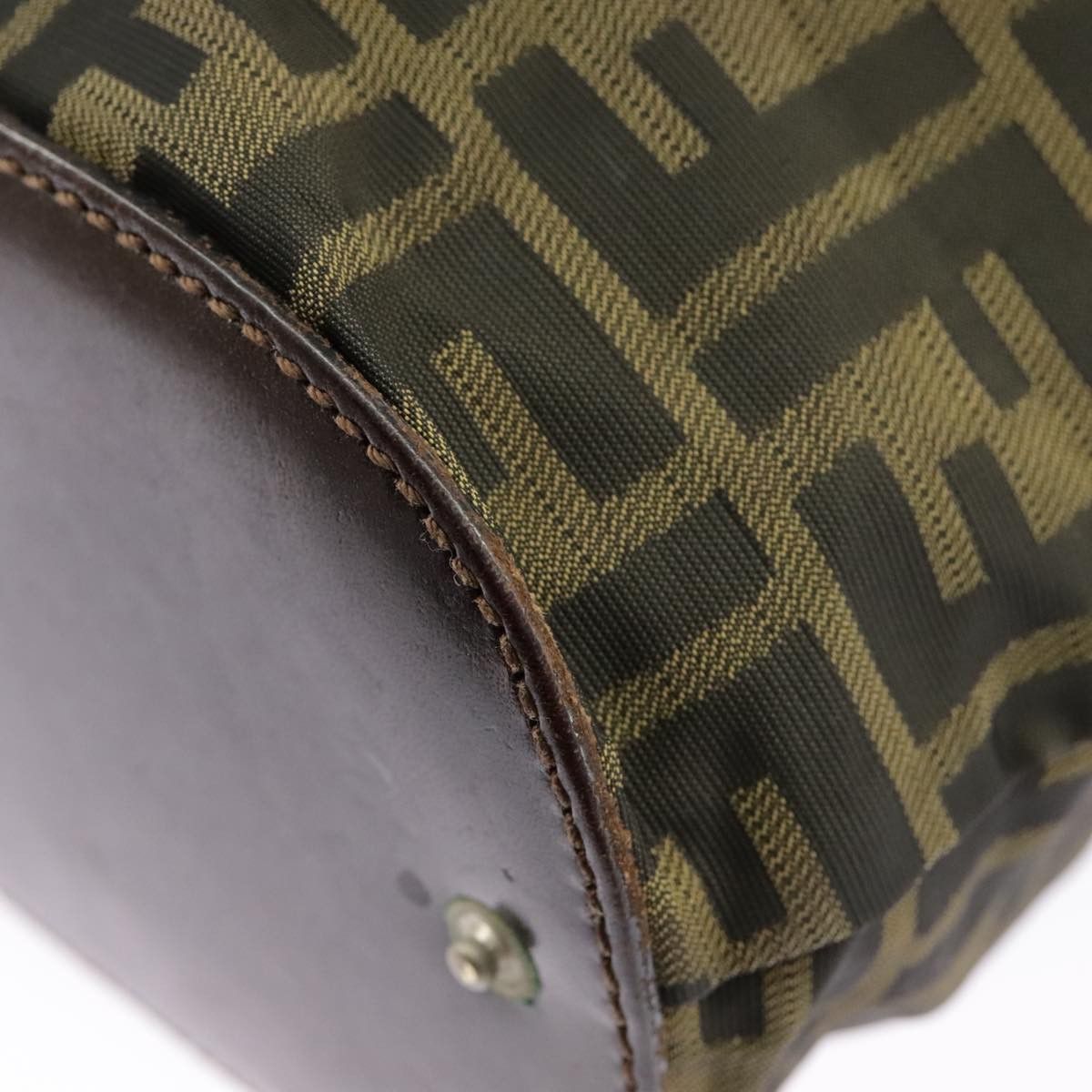 Fendi Roll Bag Khaki Canvas Handbag (Pre-Owned) Size ONE SIZE - 13 Thumbnail