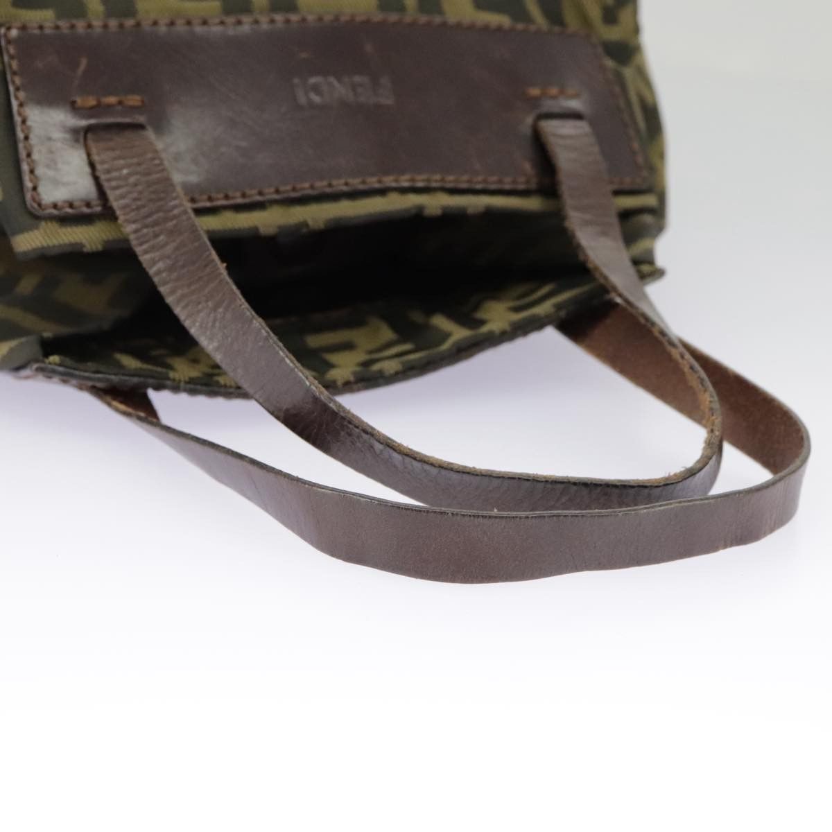 Fendi Roll Bag Khaki Canvas Handbag (Pre-Owned) Size ONE SIZE - 6 Thumbnail
