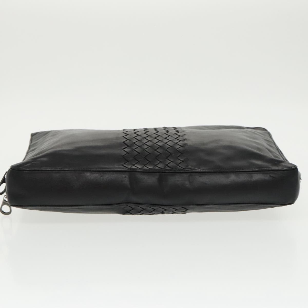 Bottega Veneta Intrecciato Black Leather Clutch Bag (Pre-Owned) Size ONE SIZE - 6 Thumbnail