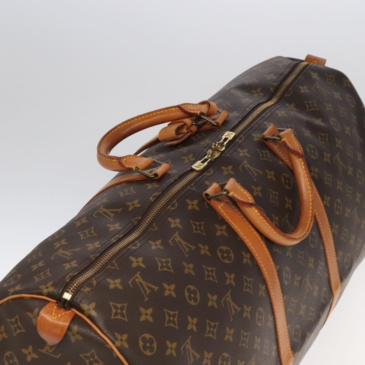 Louis Vuitton Keepall 60 Brown Canvas Travel Bag (Pre-Owned) Size ONE SIZE - 5 Thumbnail