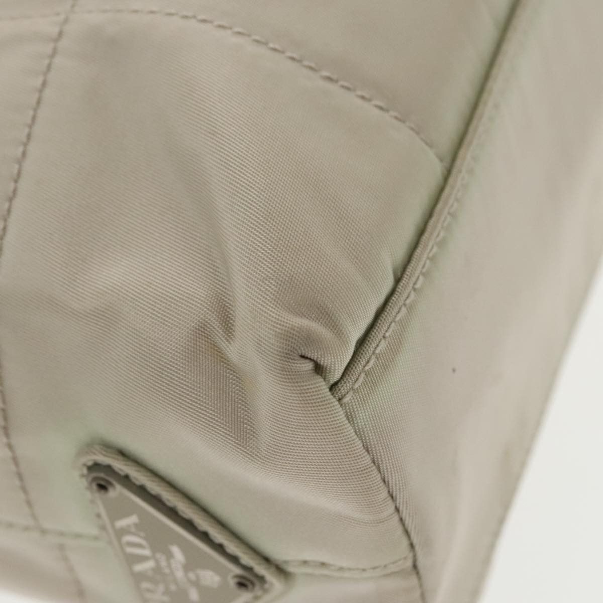 Prada -- Beige Canvas Handbag (Pre-Owned) Size ONE SIZE - 11 Thumbnail