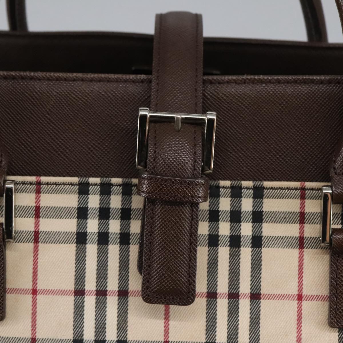 Burberry Nova Check Beige Canvas Handbag (Pre-Owned) Size ONE SIZE - 11 Thumbnail