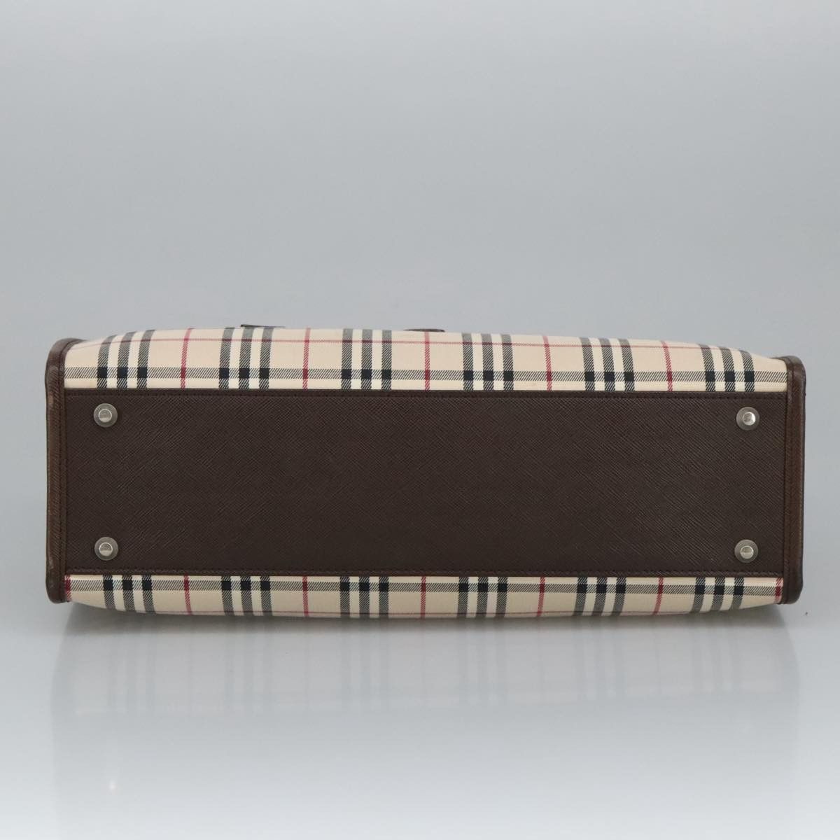 Burberry Nova Check Beige Canvas Handbag (Pre-Owned) Size ONE SIZE - 17 Thumbnail
