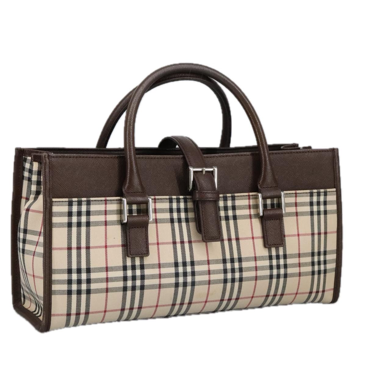 Burberry Nova Check Beige Canvas Handbag (Pre-Owned) Size ONE SIZE - 18 Thumbnail