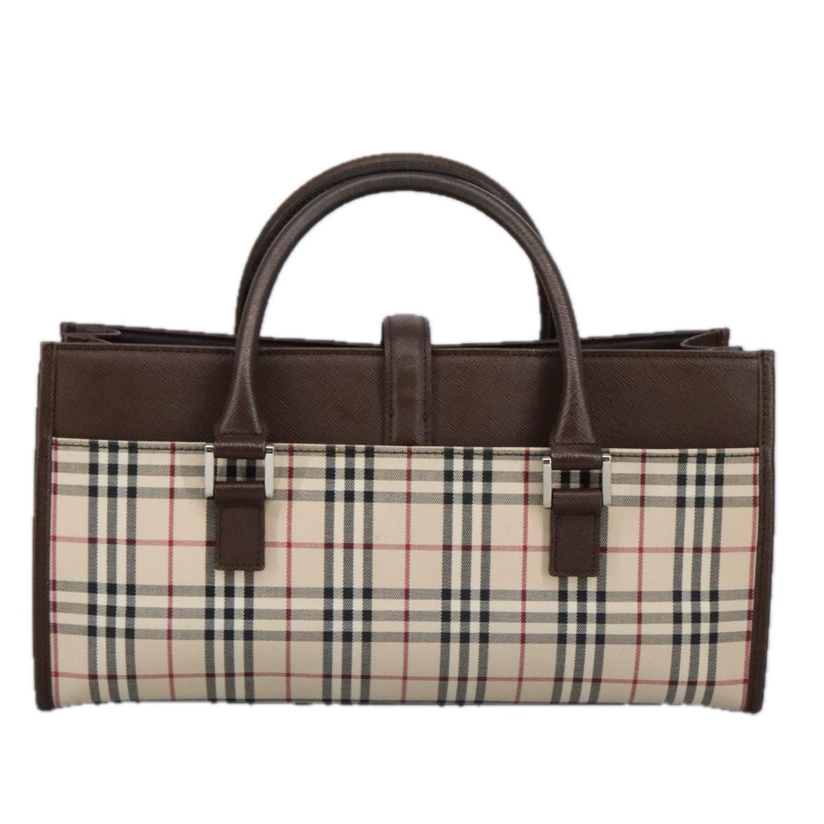 Burberry Nova Check Beige Canvas Handbag (Pre-Owned) Size ONE SIZE - 2 Thumbnail