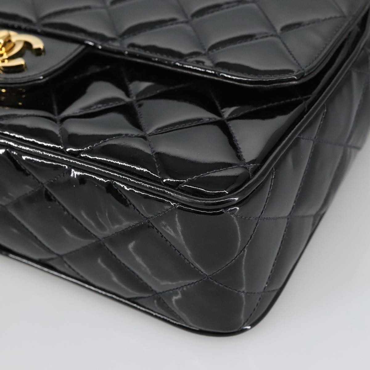 Chanel Classic Flap Black Patent Leather Shoulder Bag (Pre-Owned) Size ONE SIZE - 9 Thumbnail