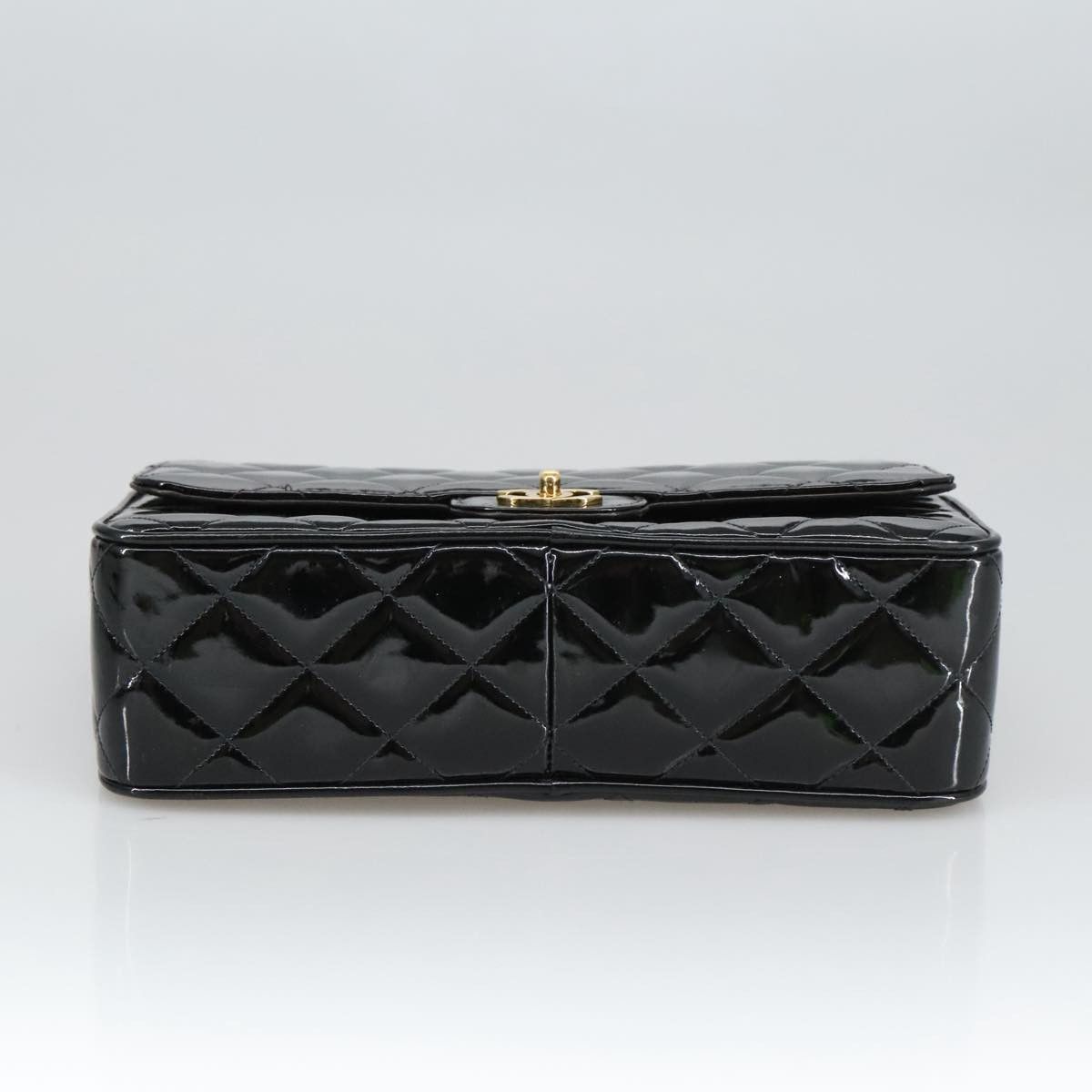 Chanel Classic Flap Black Patent Leather Shoulder Bag (Pre-Owned) Size ONE SIZE - 8 Thumbnail