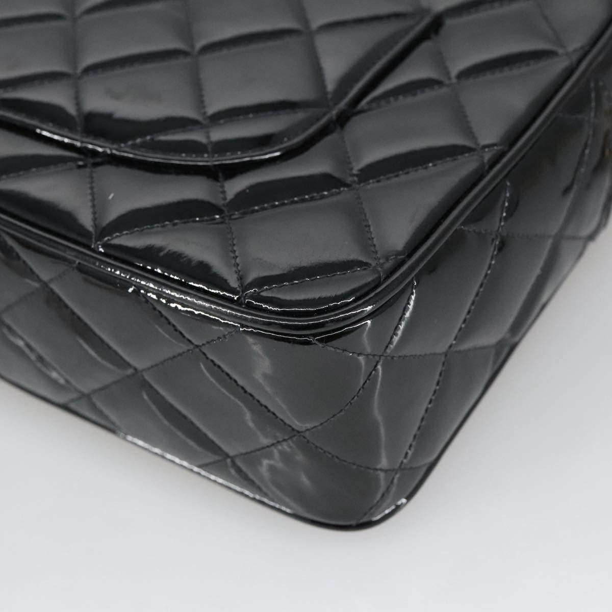 Chanel Classic Flap Black Patent Leather Shoulder Bag (Pre-Owned) Size ONE SIZE - 11 Thumbnail