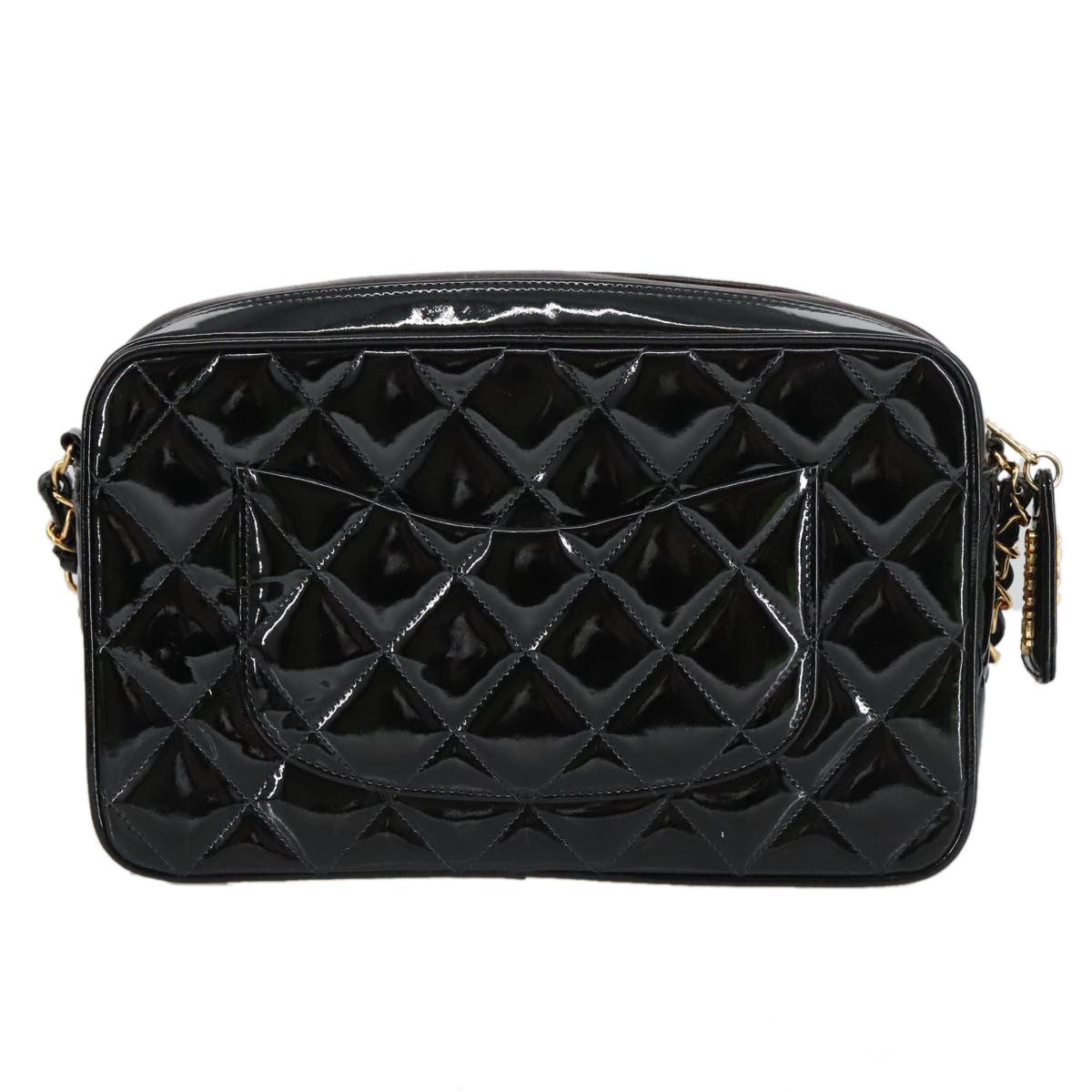 Chanel Classic Flap Black Patent Leather Shoulder Bag (Pre-Owned) Size ONE SIZE - 2 Thumbnail