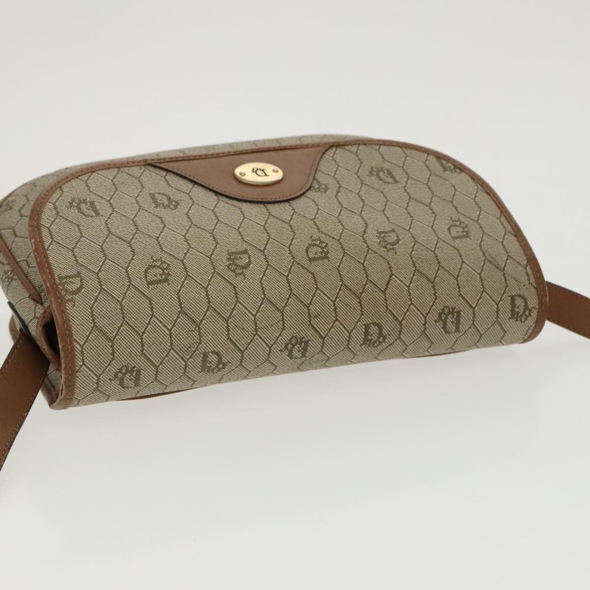 Dior Honeycomb Beige Canvas Shoulder Bag (Pre-Owned) Size ONE SIZE - 5 Thumbnail