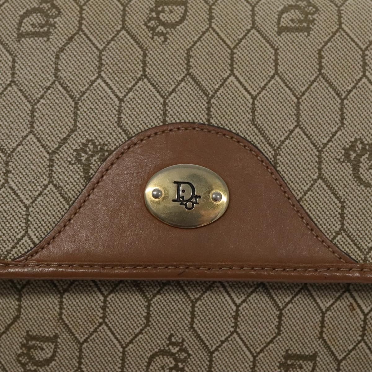 Dior Honeycomb Beige Canvas Shoulder Bag (Pre-Owned) Size ONE SIZE - 14 Thumbnail
