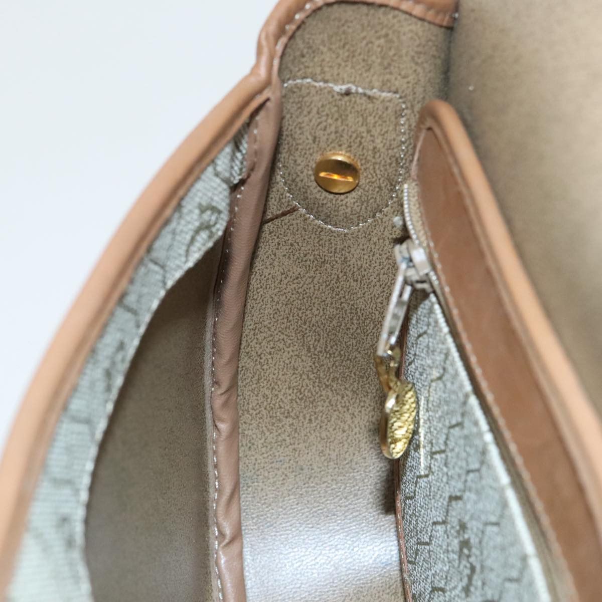 Dior Honeycomb Beige Canvas Shoulder Bag (Pre-Owned) Size ONE SIZE - 16 Thumbnail