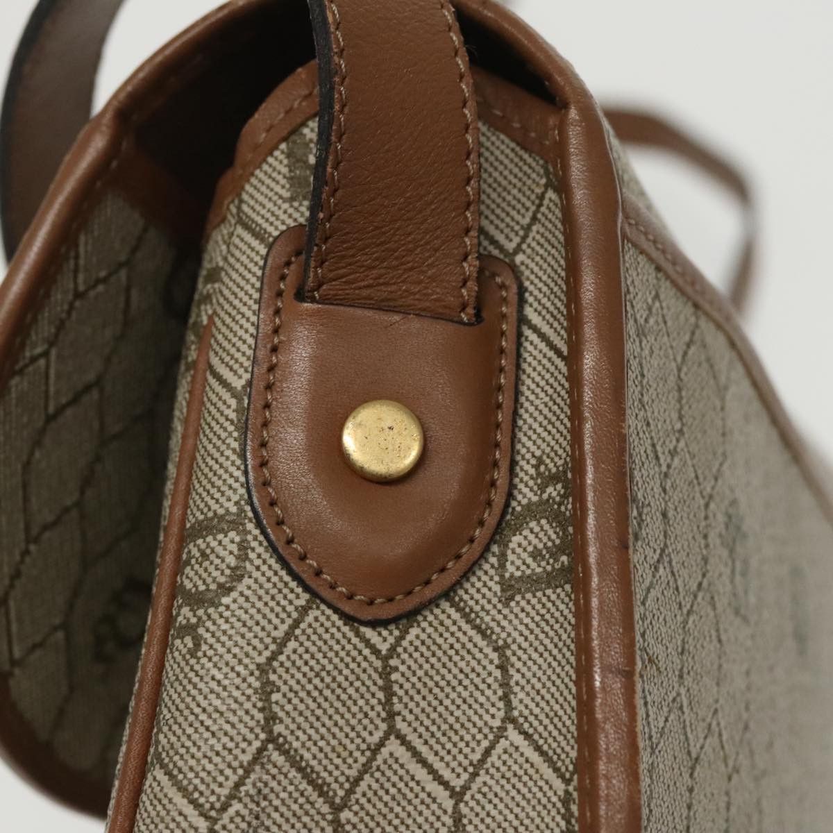 Dior Honeycomb Beige Canvas Shoulder Bag (Pre-Owned) Size ONE SIZE - 13 Thumbnail