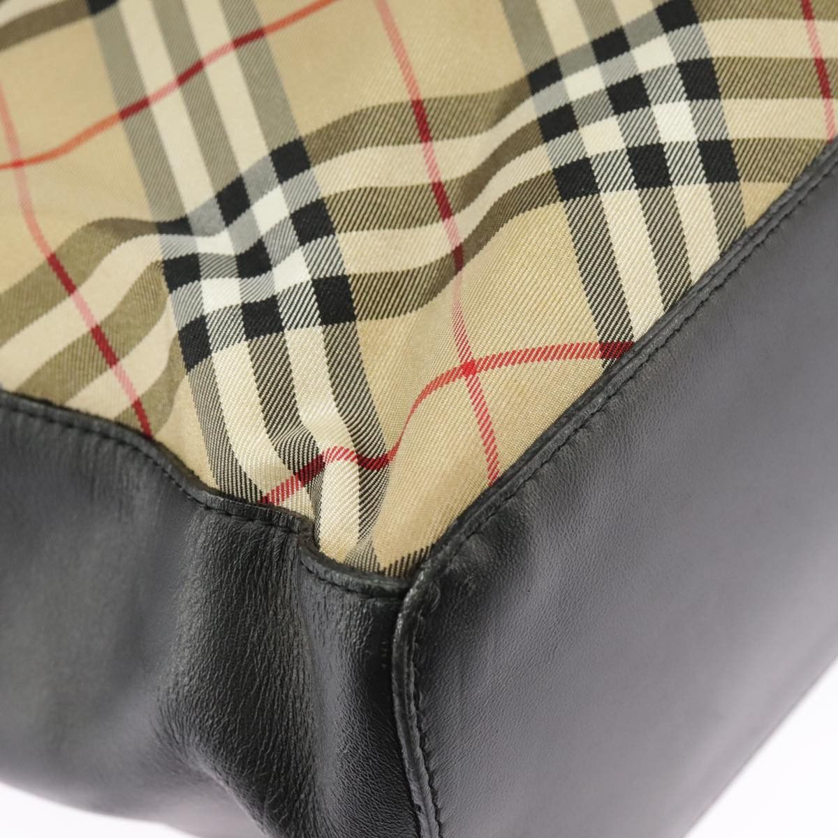 Burberry Nova Check Beige Canvas Shoulder Bag (Pre-Owned) Size ONE SIZE - 8 Thumbnail