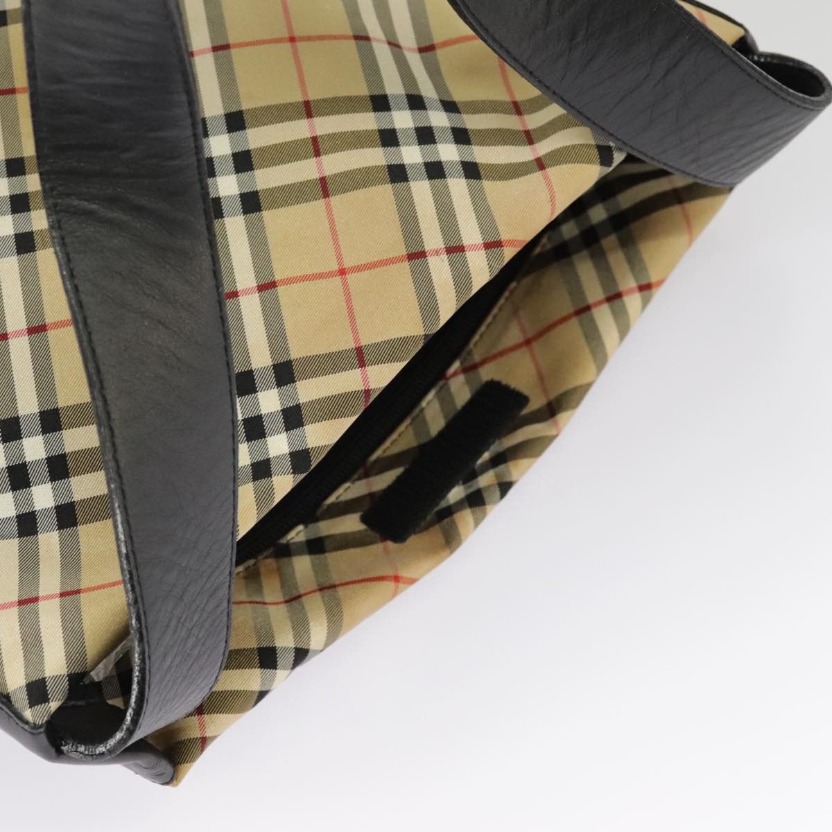 Burberry Nova Check Beige Canvas Shoulder Bag (Pre-Owned) Size ONE SIZE - 15 Thumbnail