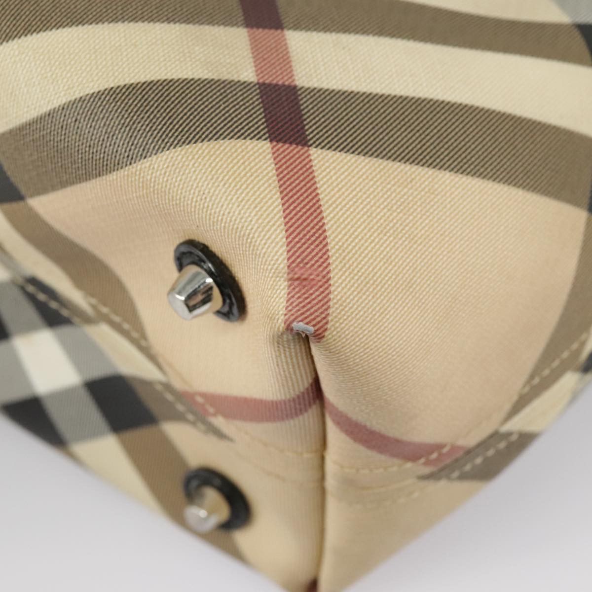 Burberry Nova Check Beige Canvas Handbag (Pre-Owned) Size ONE SIZE - 8 Thumbnail