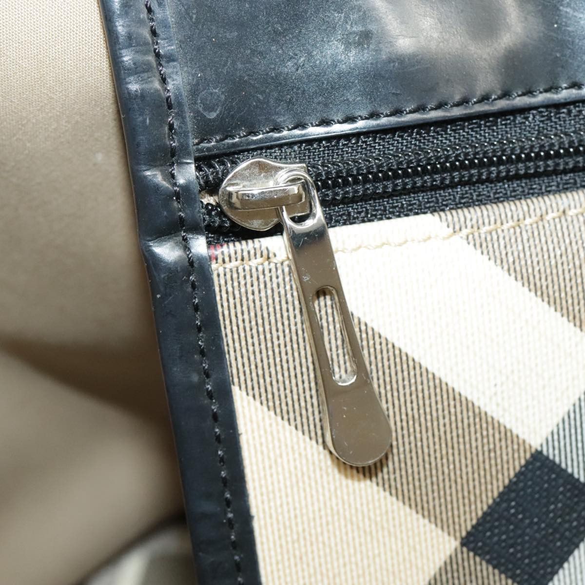 Burberry Nova Check Beige Canvas Handbag (Pre-Owned) Size ONE SIZE - 11 Thumbnail