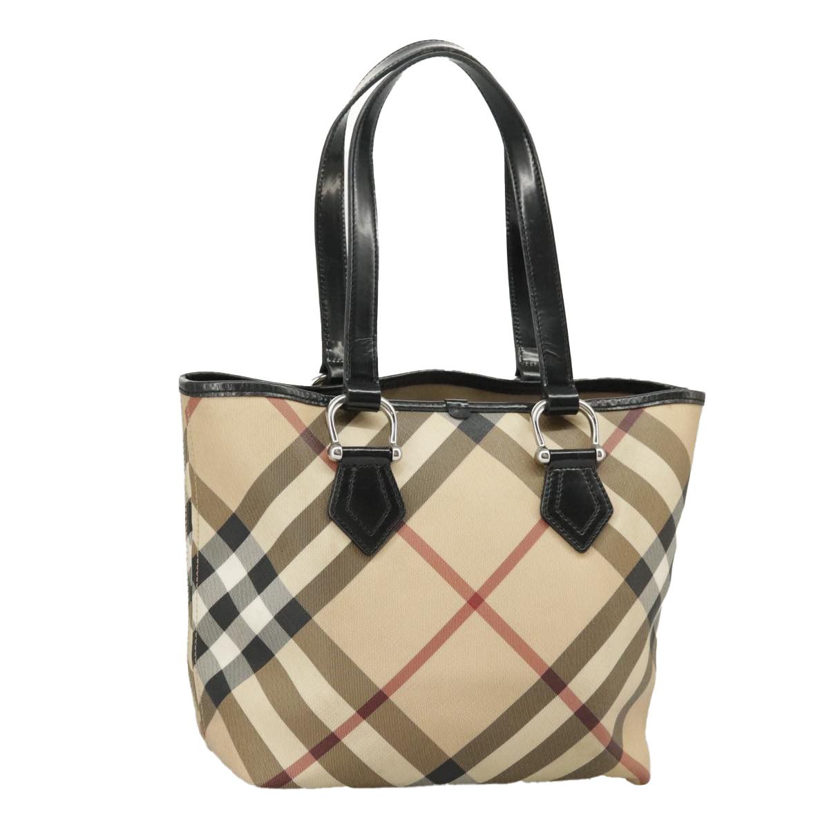 Burberry Nova Check Beige Canvas Handbag (Pre-Owned) Size ONE SIZE - 19 Thumbnail