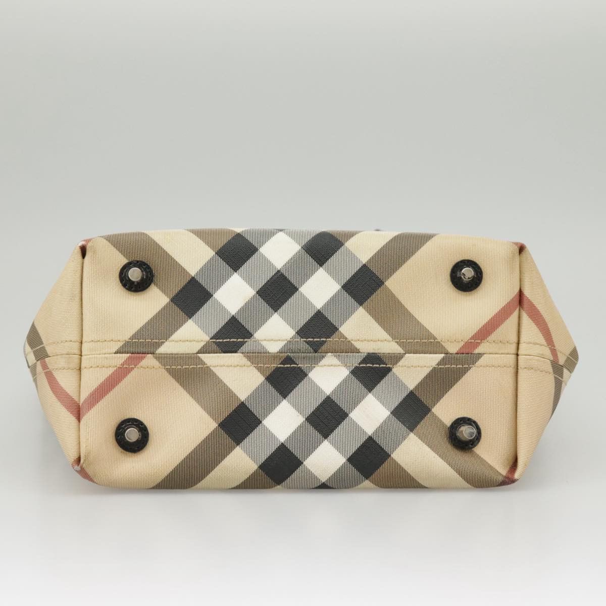 Burberry Nova Check Beige Canvas Handbag (Pre-Owned) Size ONE SIZE - 20 Thumbnail
