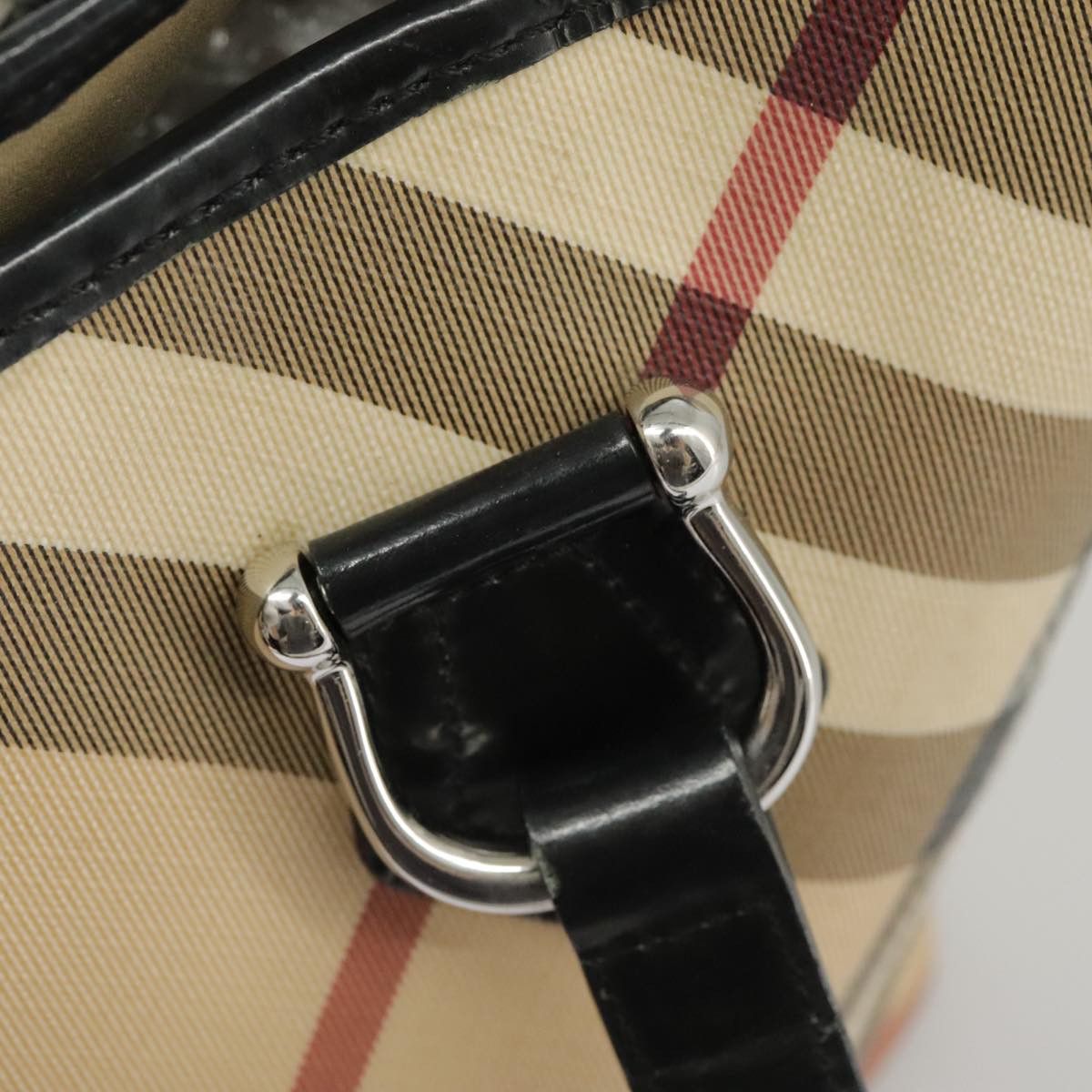 Burberry Nova Check Beige Canvas Handbag (Pre-Owned) Size ONE SIZE - 13 Thumbnail