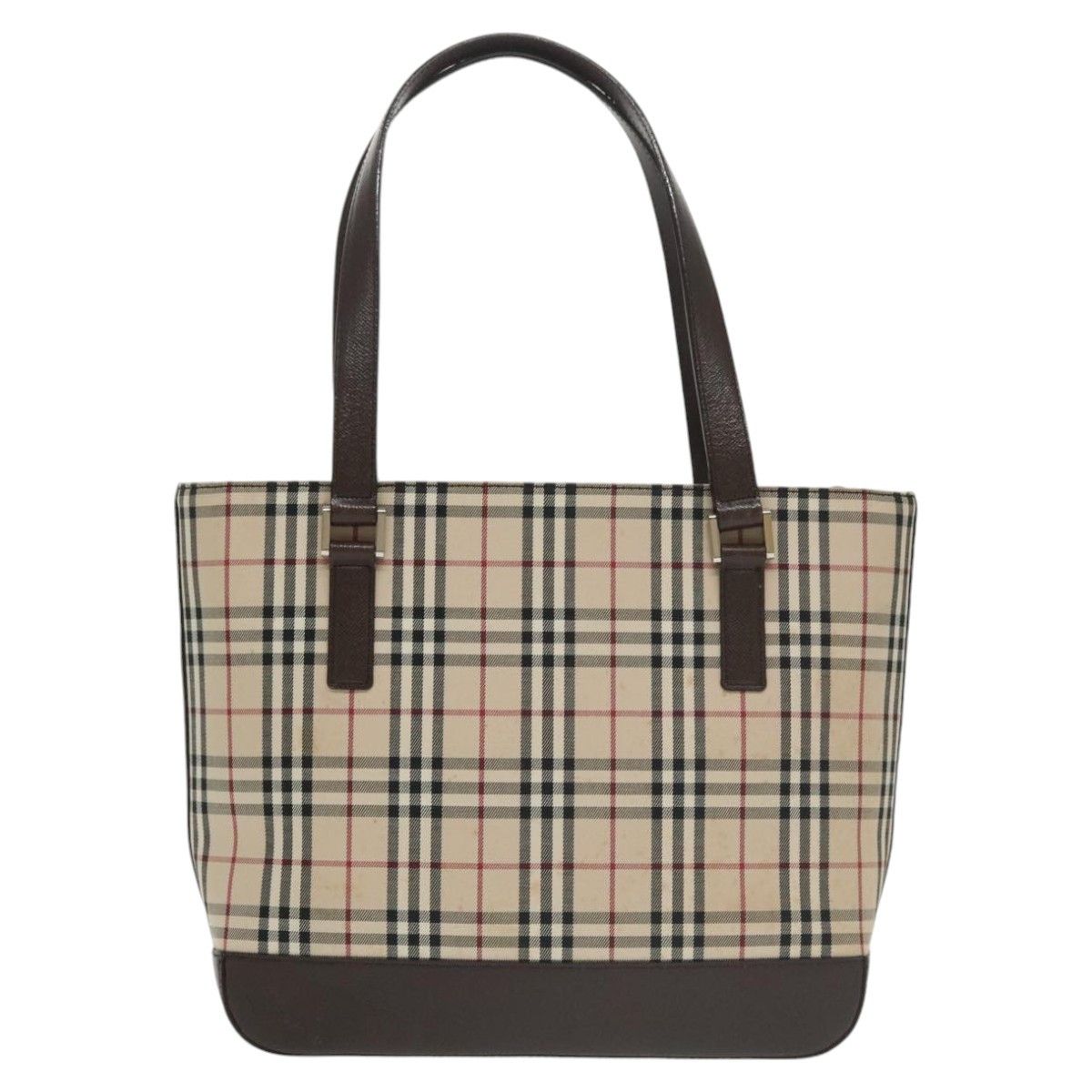 Burberry Nova Check Beige Canvas Handbag (Pre-Owned) Size ONE SIZE - 2 Thumbnail