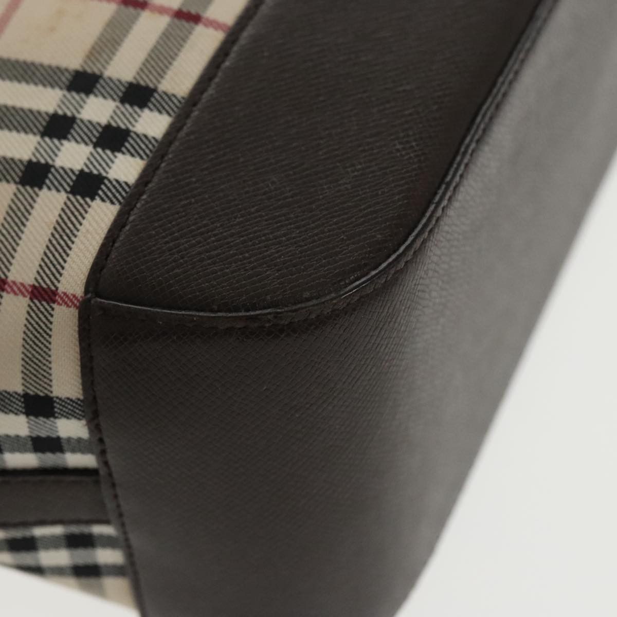 Burberry Nova Check Beige Canvas Handbag (Pre-Owned) Size ONE SIZE - 9 Thumbnail