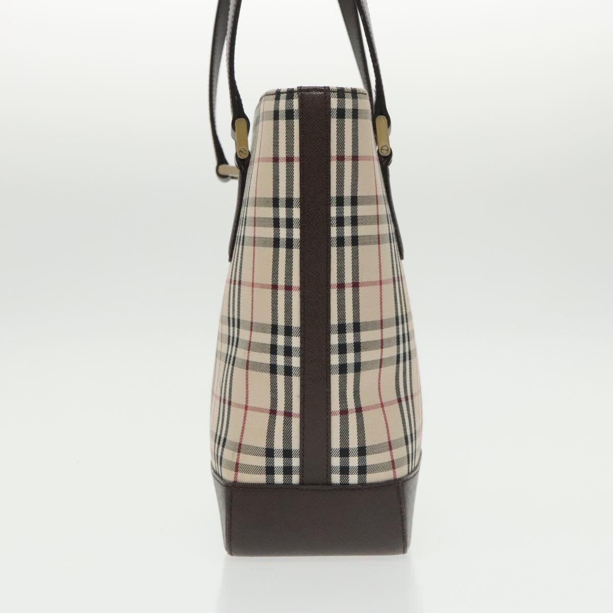 Burberry Nova Check Beige Canvas Handbag (Pre-Owned) Size ONE SIZE - 3 Thumbnail