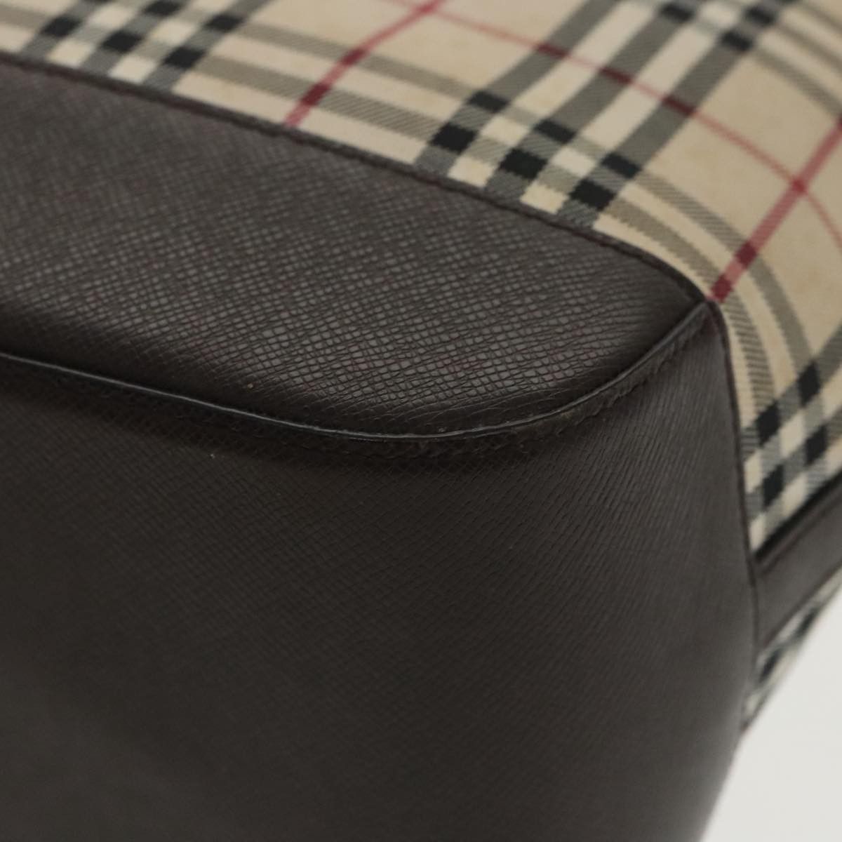 Burberry Nova Check Beige Canvas Handbag (Pre-Owned) Size ONE SIZE - 10 Thumbnail