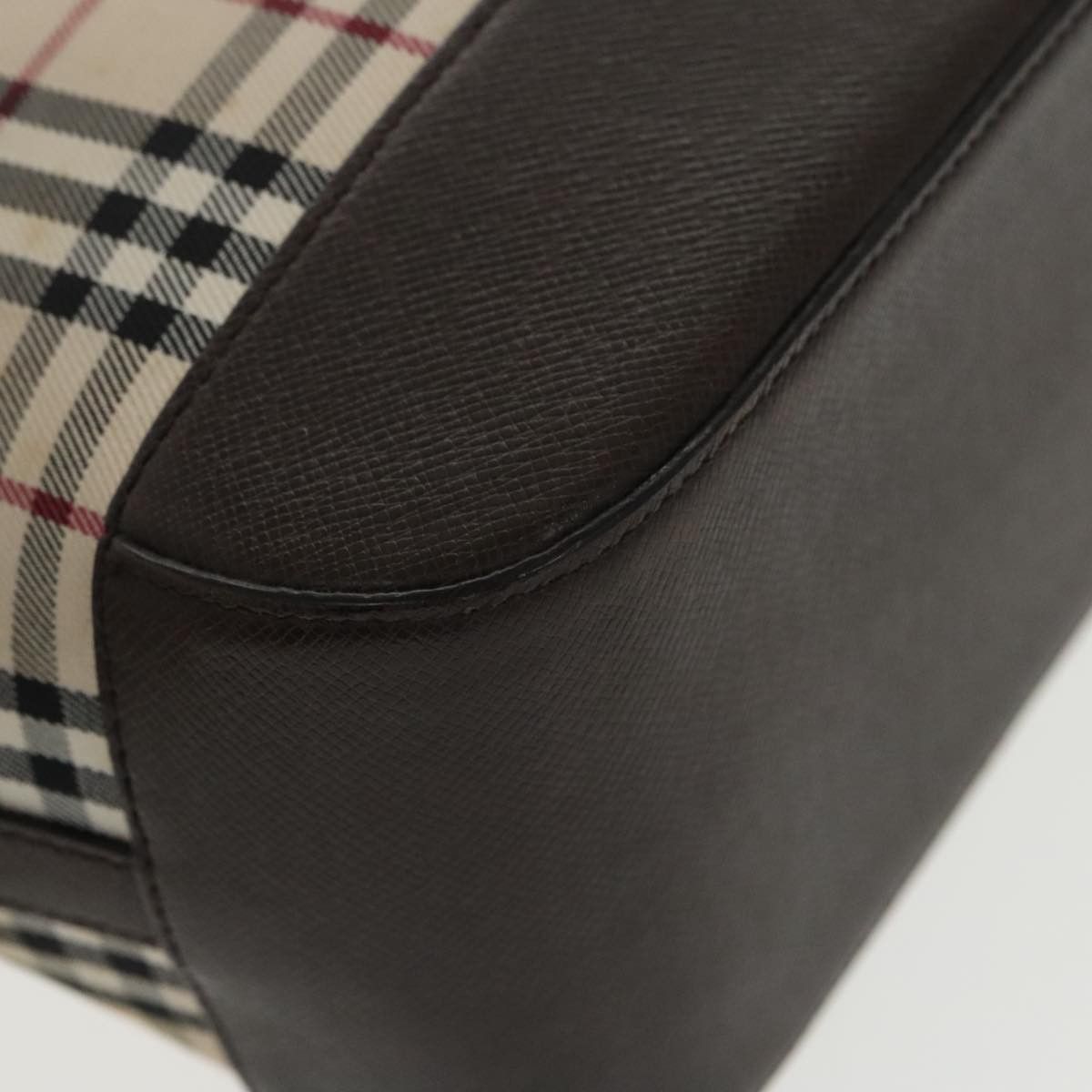 Burberry Nova Check Beige Canvas Handbag (Pre-Owned) Size ONE SIZE - 11 Thumbnail