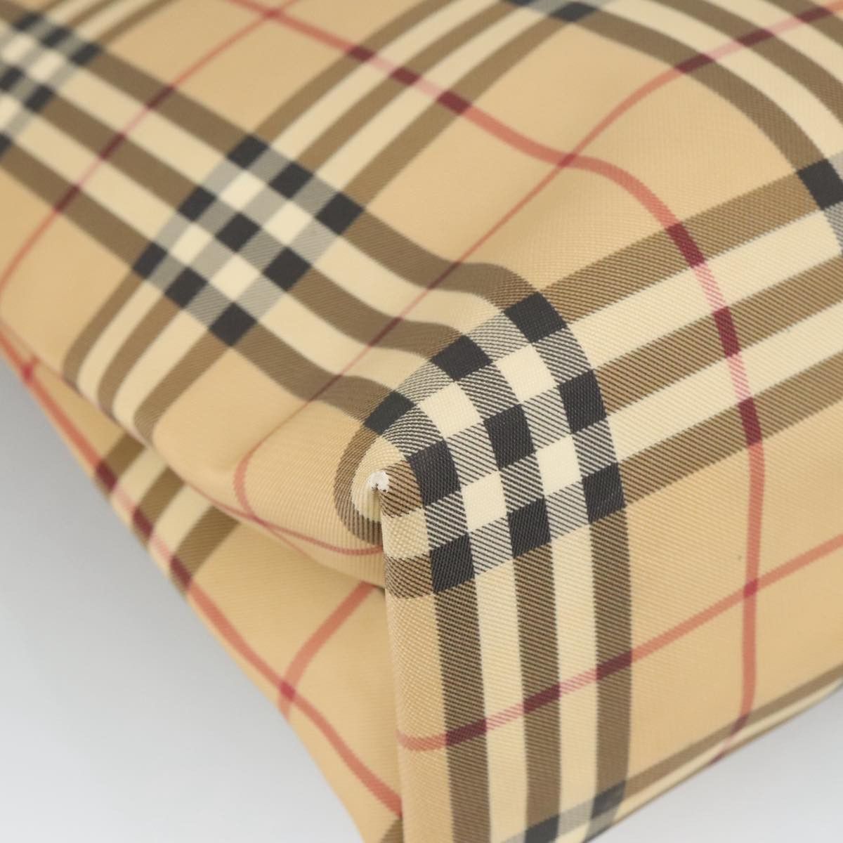Burberry Nova Check Beige Canvas Tote Bag (Pre-Owned) Size ONE SIZE - 7 Thumbnail