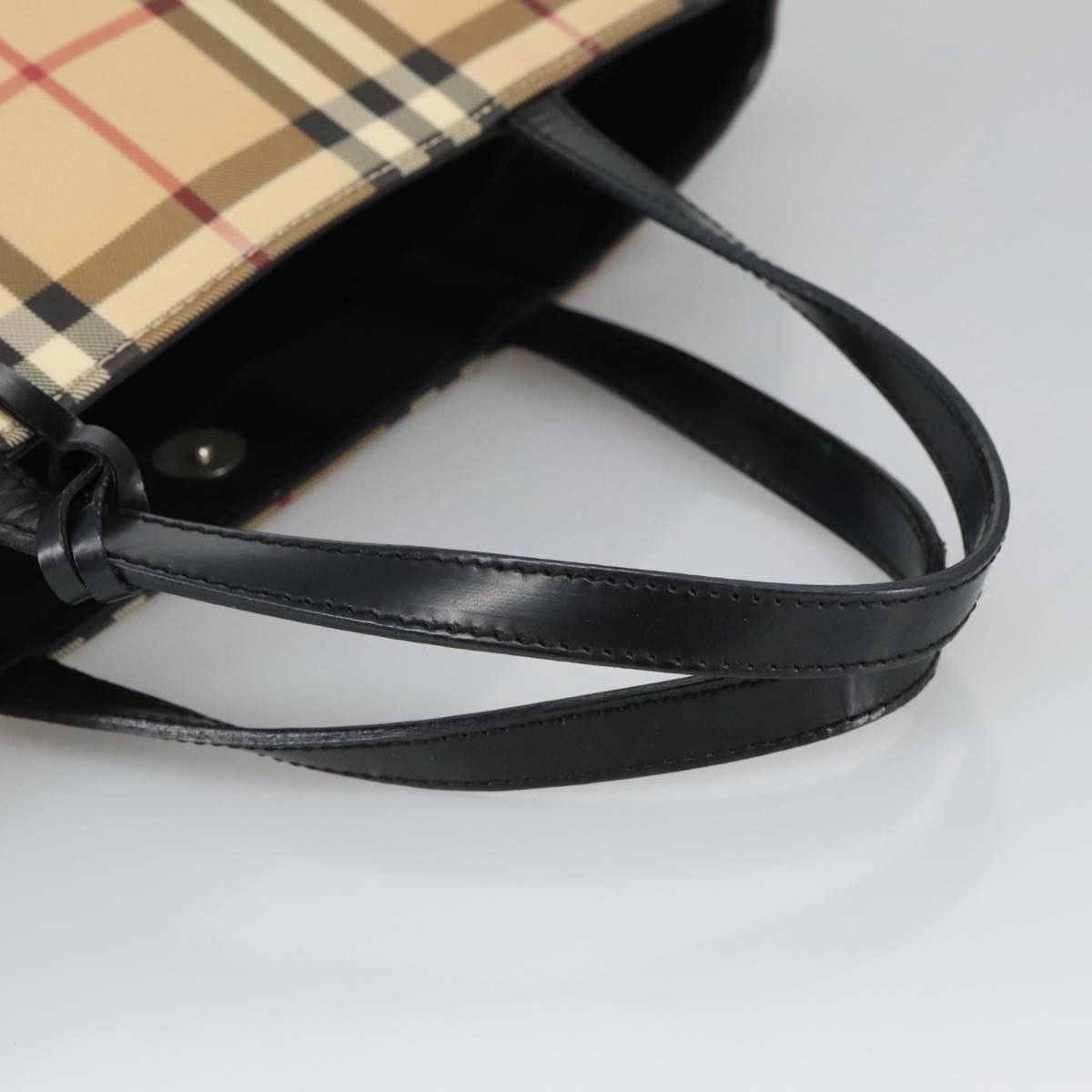 Burberry Nova Check Beige Canvas Tote Bag (Pre-Owned) Size ONE SIZE - 5 Thumbnail
