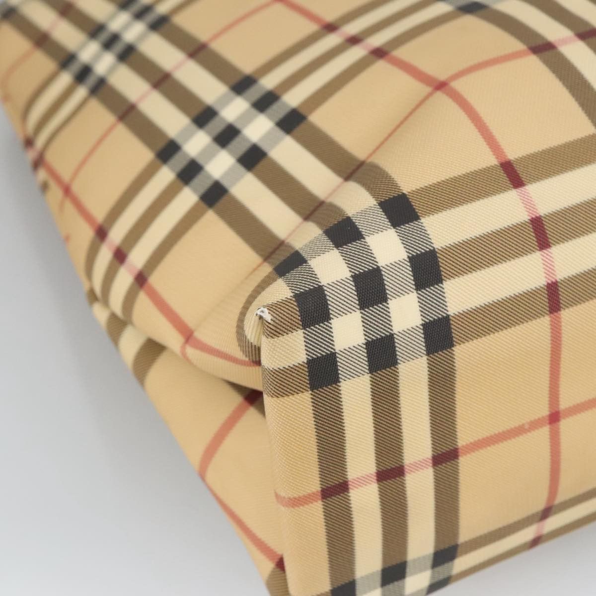 Burberry Nova Check Beige Canvas Tote Bag (Pre-Owned) Size ONE SIZE - 9 Thumbnail