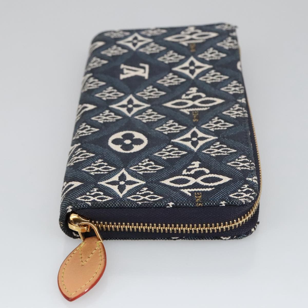 Louis Vuitton Portefeuille Zippy Blue Canvas Wallet (Pre-Owned) Size ONE SIZE - 3 Thumbnail