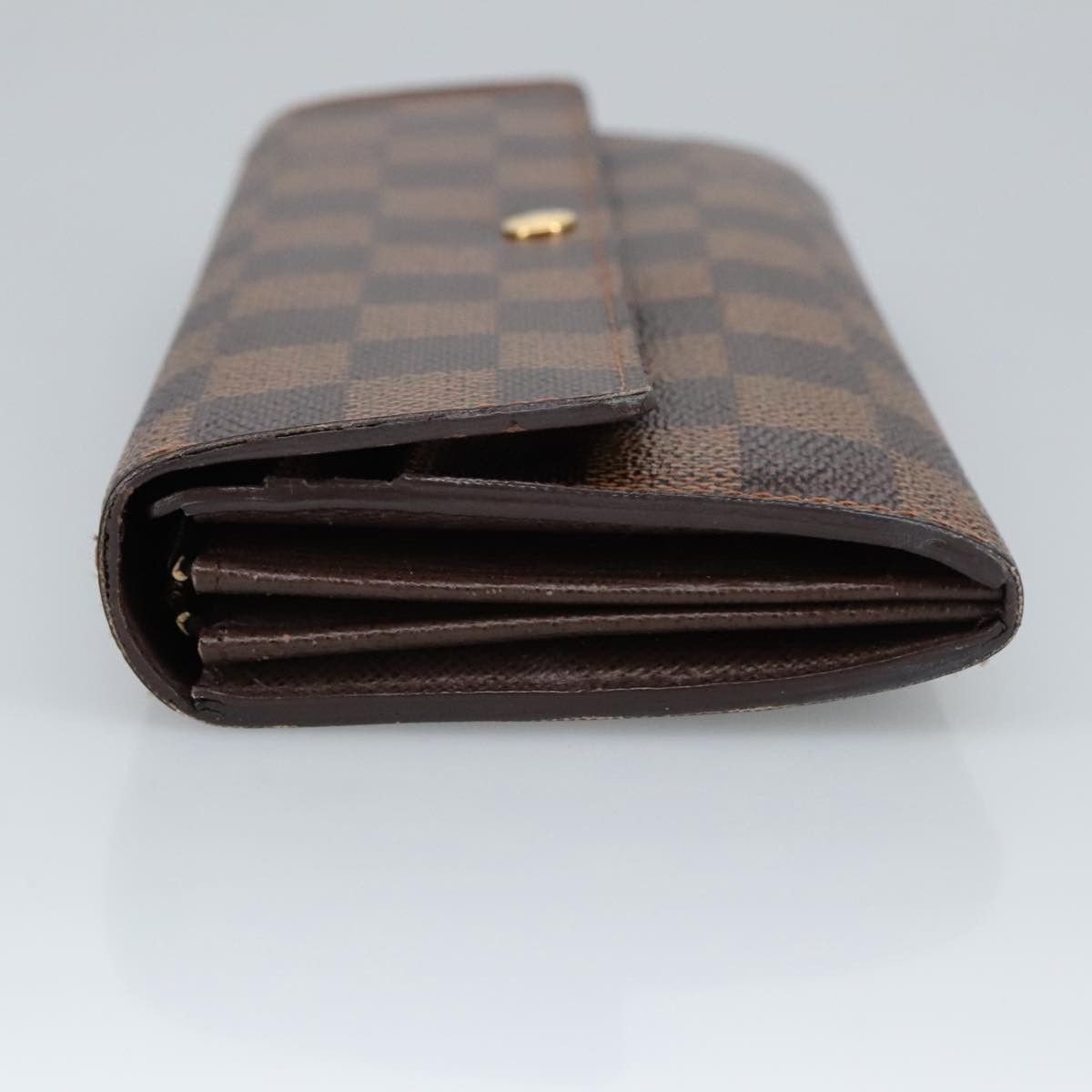 Louis Vuitton Portefeuille Sarah Brown Canvas Wallet (Pre-Owned) Size ONE SIZE - 4 Thumbnail