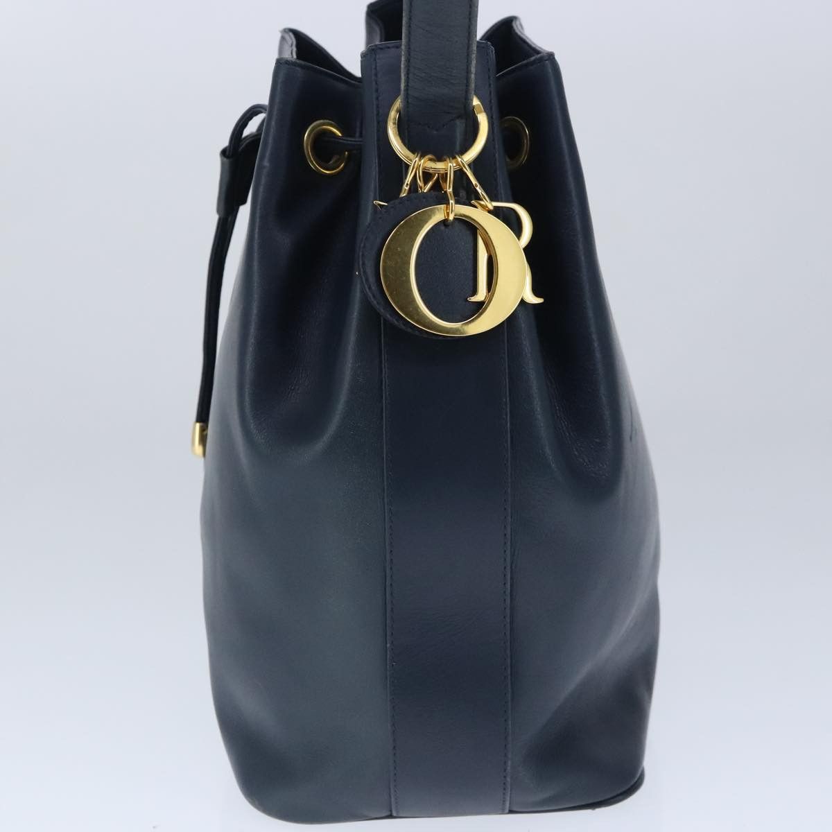 Dior Navy Leather Shoulder Bag (Pre-Owned) Size ONE SIZE - 4 Thumbnail