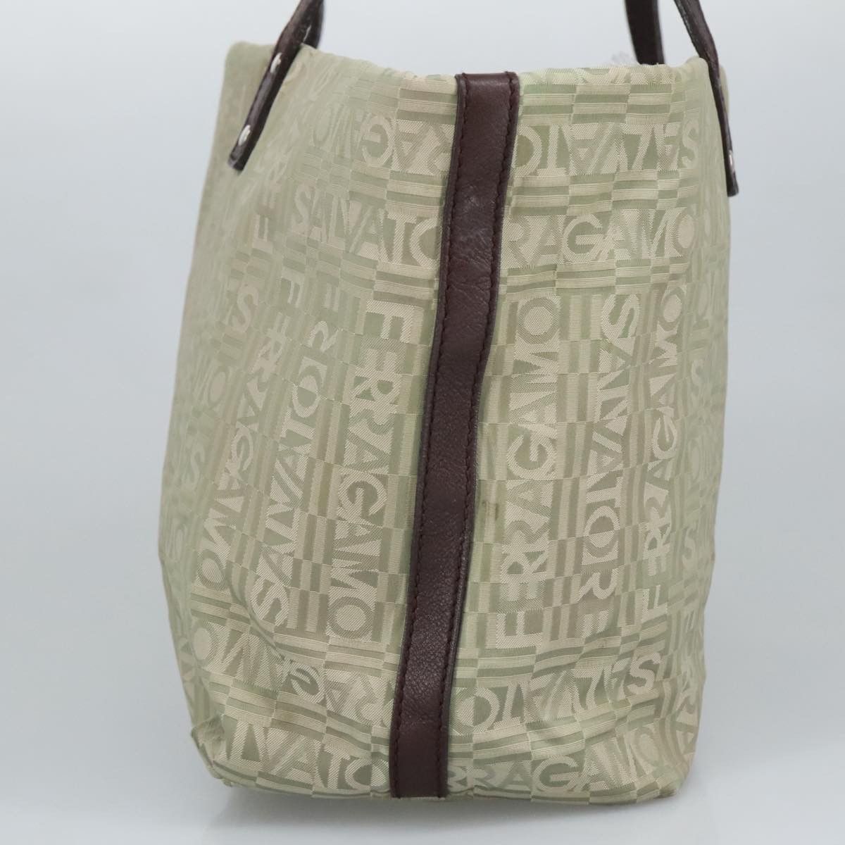 Salvatore Ferragamo Gancini Multicolour Canvas Tote Bag (Pre-Owned) Size ONE SIZE - 4 Thumbnail