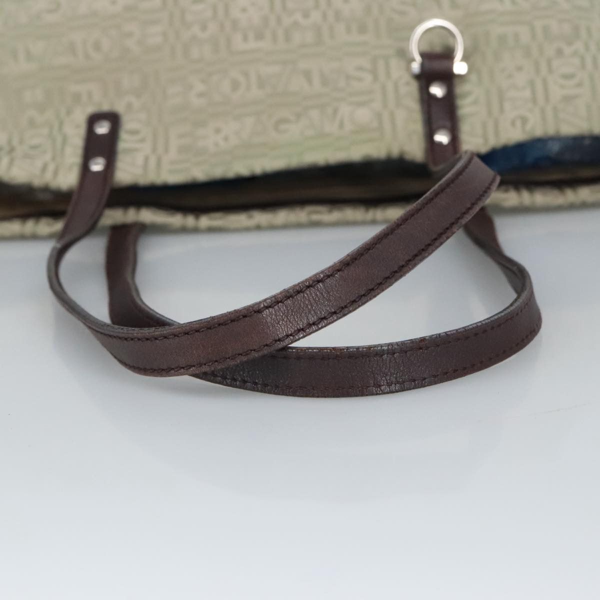 Salvatore Ferragamo Gancini Multicolour Canvas Tote Bag (Pre-Owned) Size ONE SIZE - 7 Thumbnail