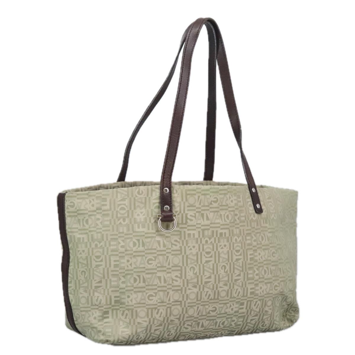 Salvatore Ferragamo Gancini Multicolour Canvas Tote Bag (Pre-Owned) Size ONE SIZE - 3 Thumbnail