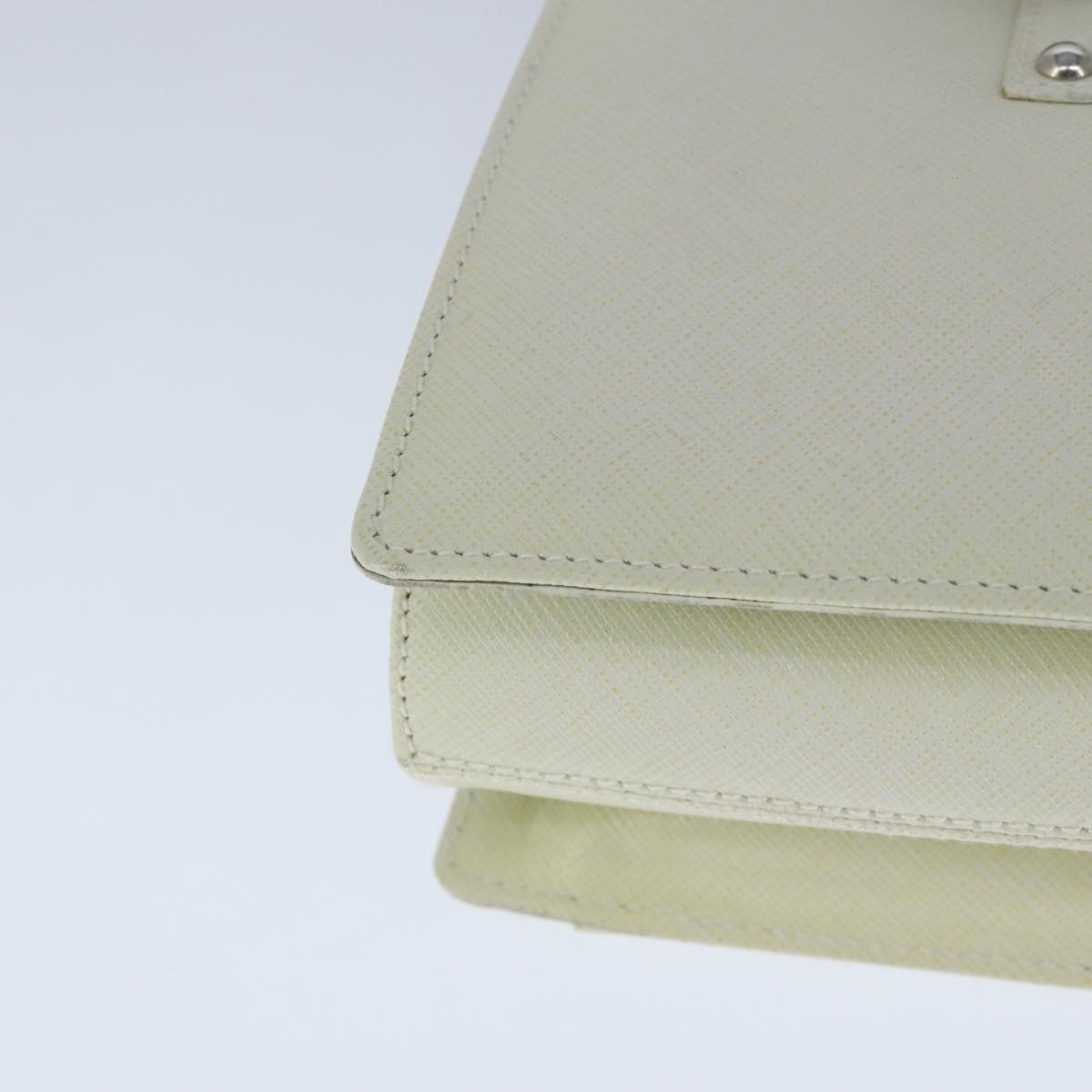 Salvatore Ferragamo Gancini White Leather Handbag (Pre-Owned) Size ONE SIZE - 8 Thumbnail